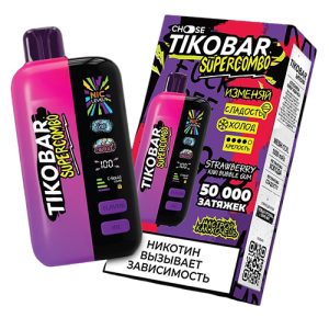 TIKOBAR SuperCombo 50000 - Strawberry Kiwi Bubble Gum (Клубника Киви Жвачка)