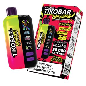 TIKOBAR SuperCombo 50000 - Strawberry Mojito (Клубничный Мохито)